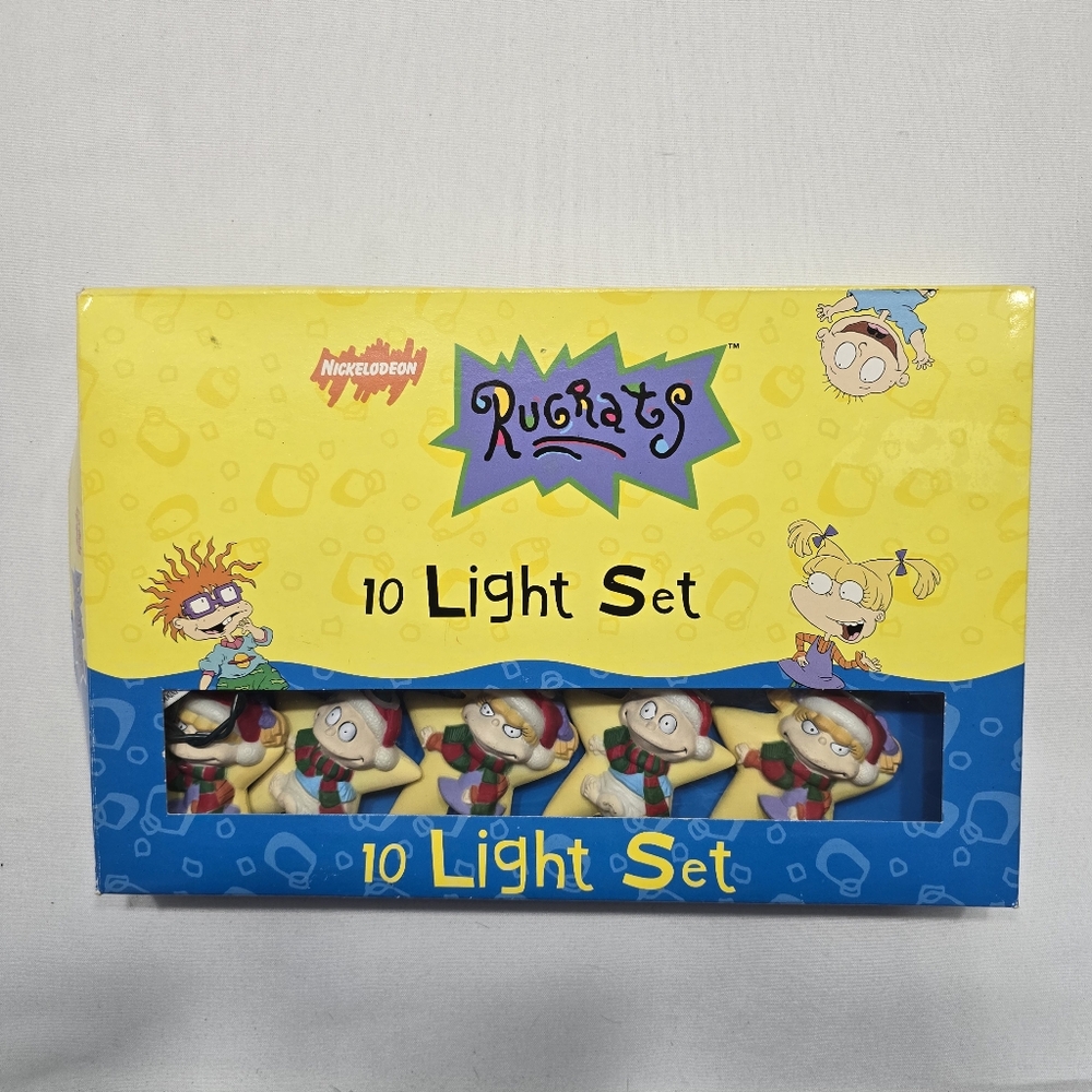 Vintage 90's Nickelodeon Rugrats Christmas Lights New Open Box